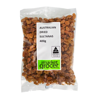 MARKET GROCER AUSTRALIAN DRIED SULTANAS 500G