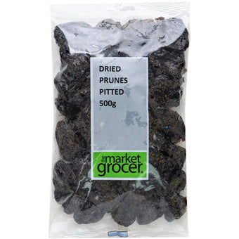 MARKET GROCER DRIED PRUNES PITTED 500G