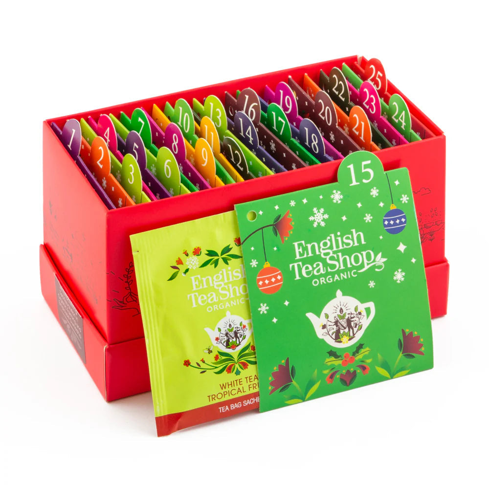 ENGLISH TEA SHOP CHRISTMAS ADVENT CALENDAR 25 SATCHET