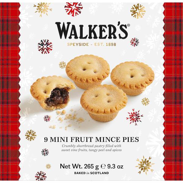 WALKERS FRUIT MINCE MINI PIES 9 PACK 225G